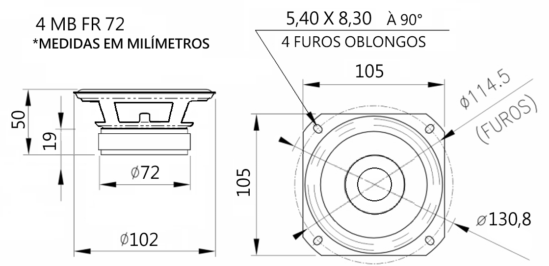 DIMENSÕES DO 4 MB FR 72